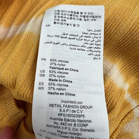 New Sandro Bali One-Sleeve Striped Ribbed Knit Top Sweater Asymmetrical Shirt - Picture 10 of 13